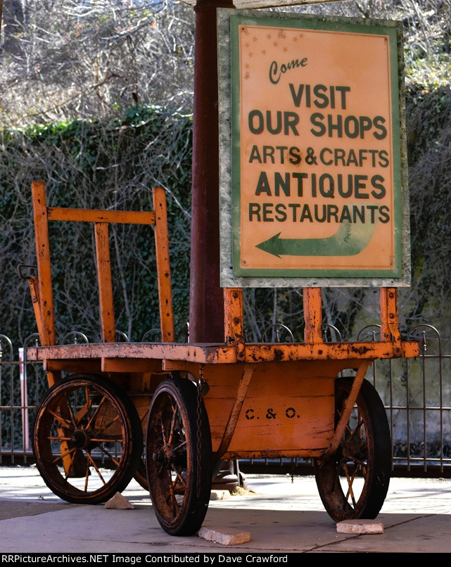 Old C&O Luggage Cart
